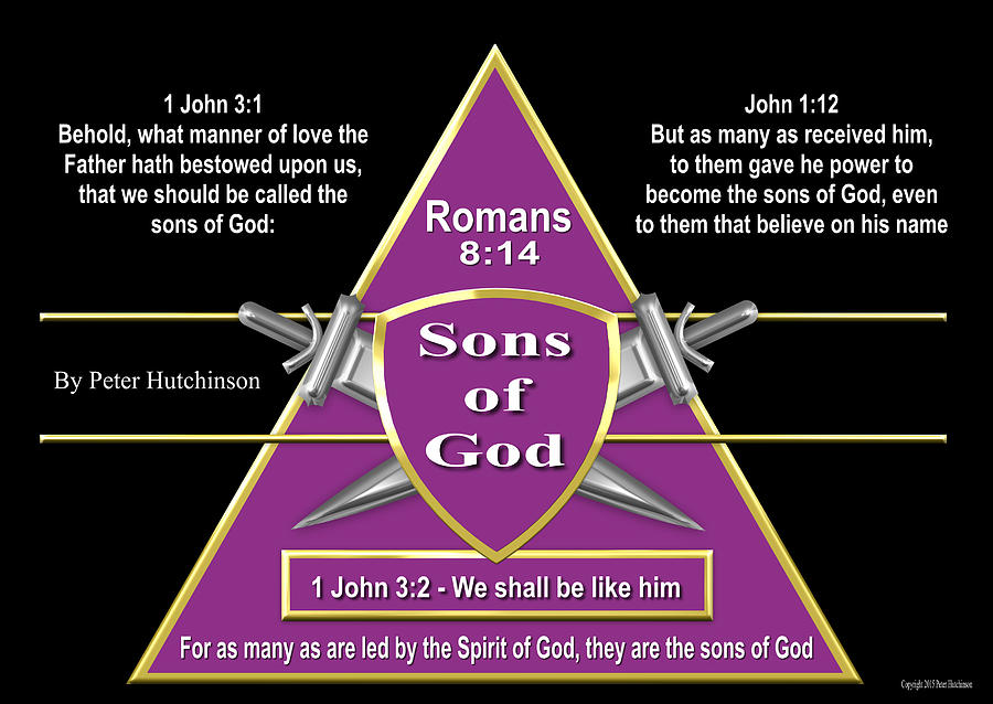 Sons Of God Digital Art By Bible Verse Pictures