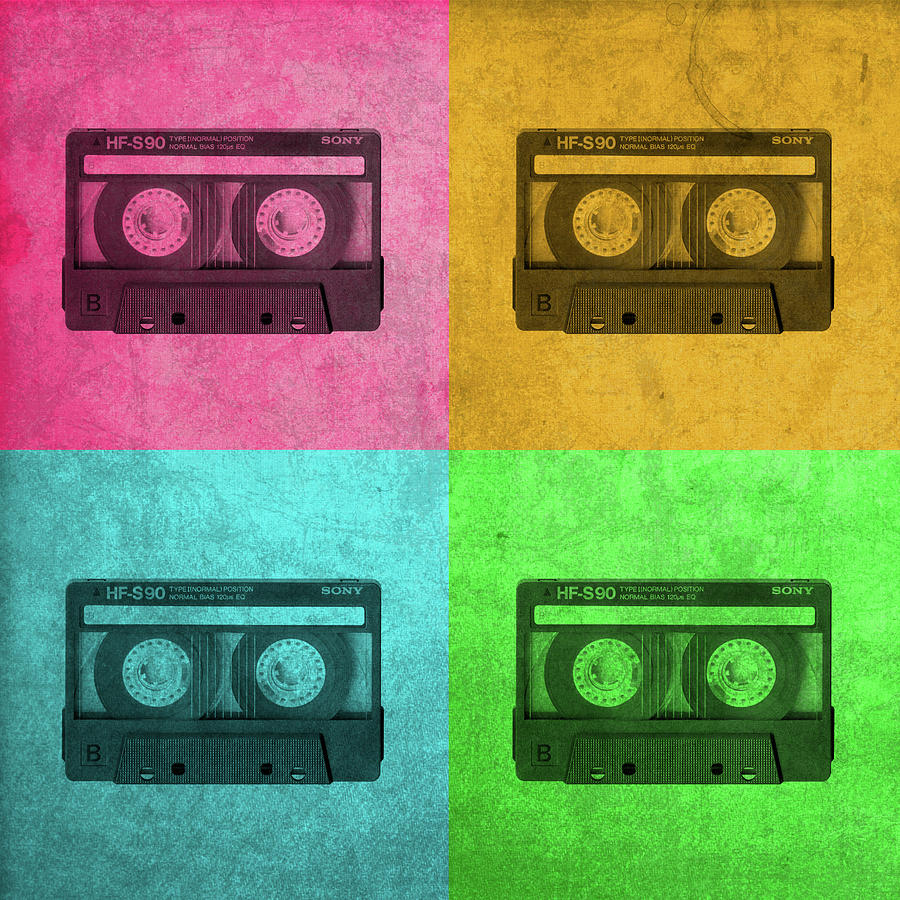 Download Sony Cassette Tape Walkman Vintage Pop Art Mixed Media by ...