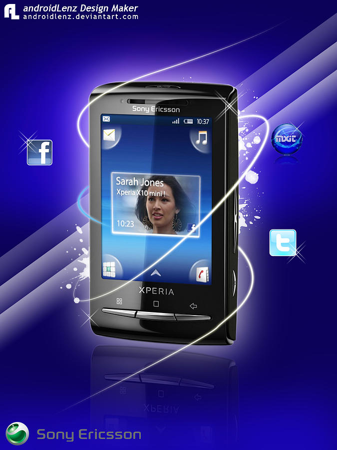 Sony Ericsson Xperia X10 Mini Digital Art By Samuel Adi