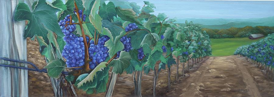 Soon to be Wine Painting by Rebecca Hauschild