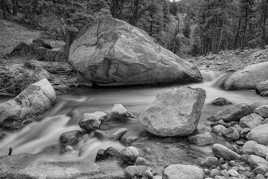 Soothing Colorado Monochrome Wilderness Photograph