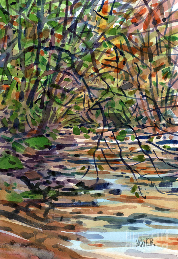 Sope Creek Four Painting by Donald Maier