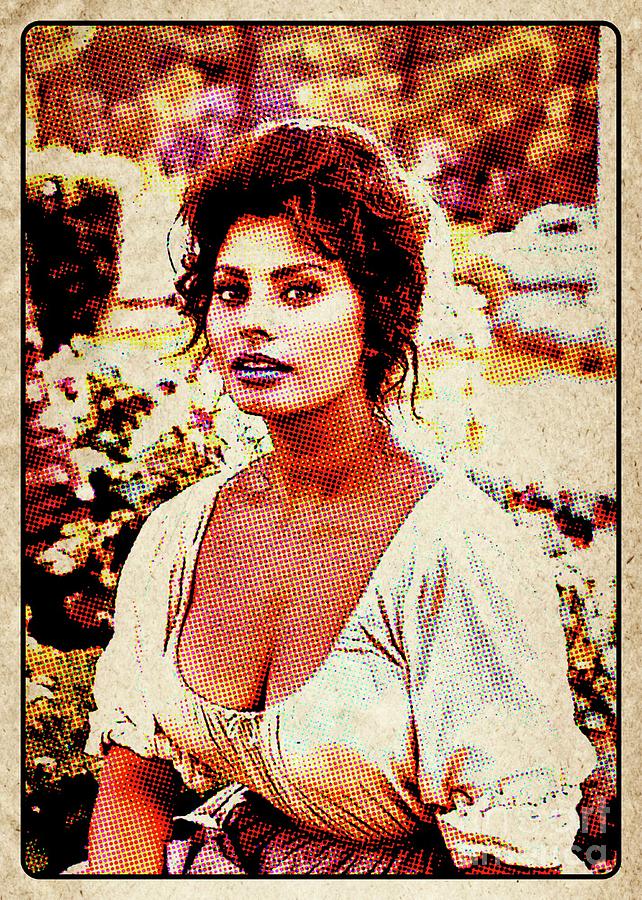 Sophia Loren Pop Art Digital Art