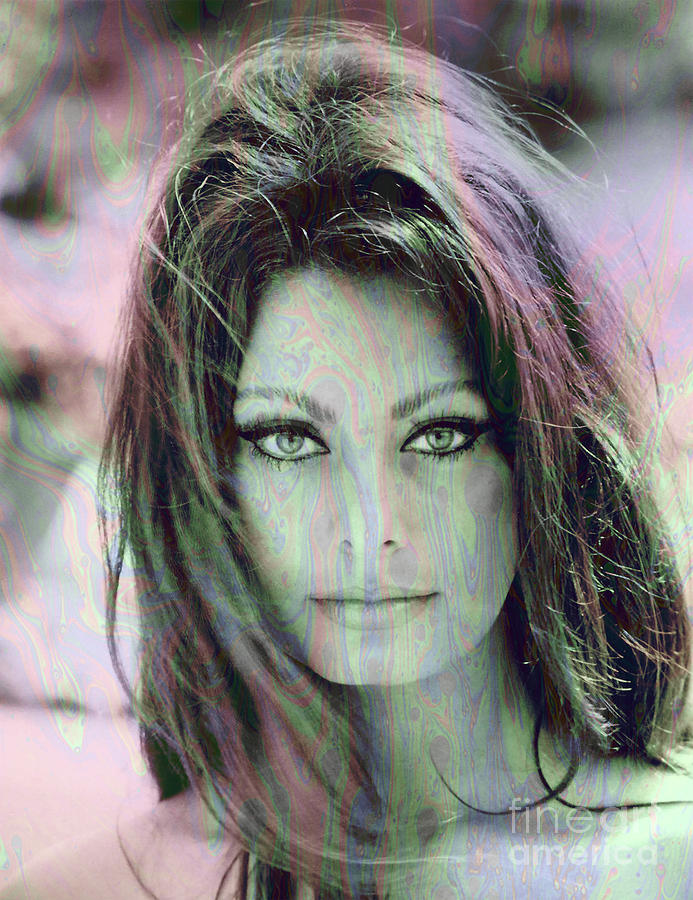 Sophia Loren - Psychedelic Photograph by Doc Braham