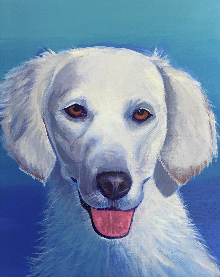 Dog Portrait Painting - Sophie by Hunter Jay