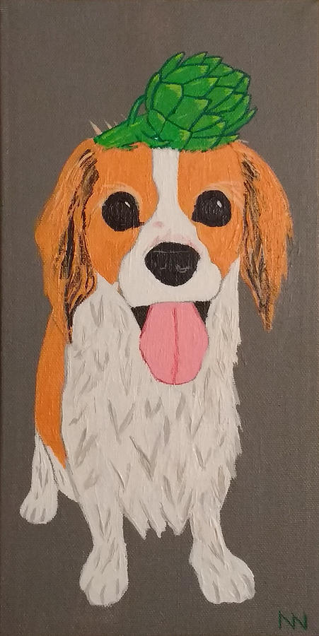 Dog Painting - Sophie by Nick Nestle
