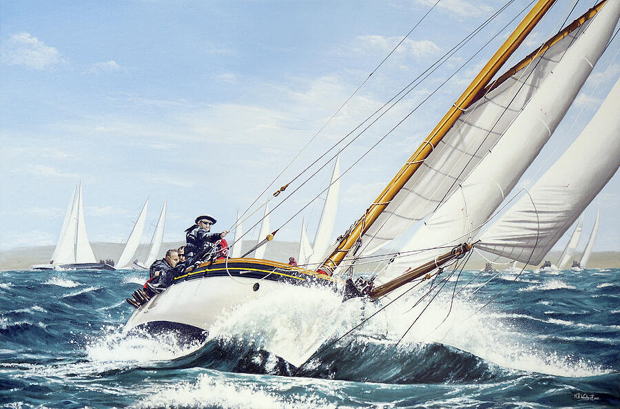 Sophie, Round The Island Race 2016 Painting
