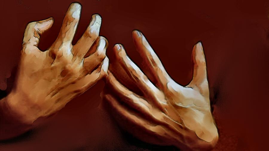 Sophies Hands Painting by Jay paul Vonkoffler