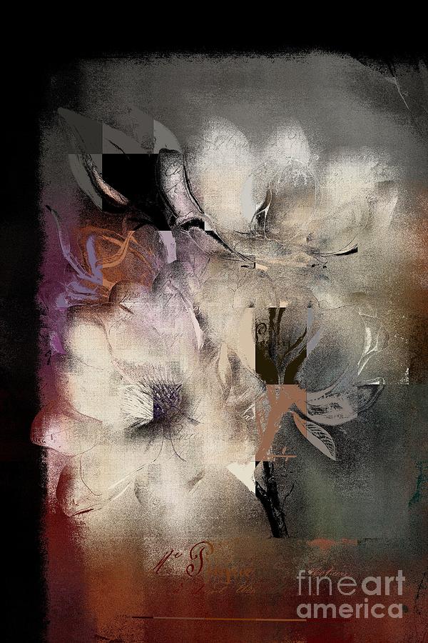 Flower Digital Art - Sophisticated - 036036039-2a by Variance Collections
