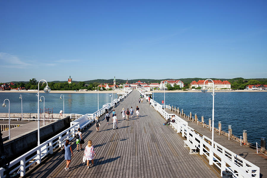 Sopot Pier on Baltic Sea in Poland Photograph by Artur Bogacki