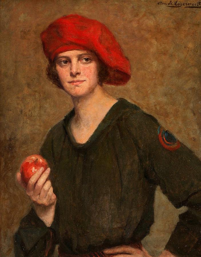 Apple Painting - soprano Greta Torpadie Bratt by Celestial Images