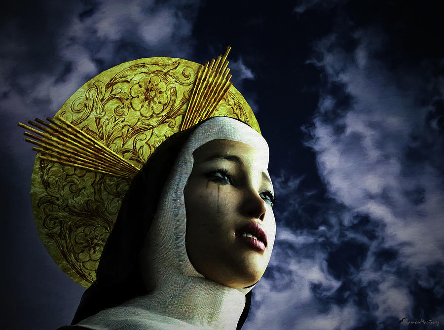 Sor Teresa in the light Digital Art by Ramon Martinez