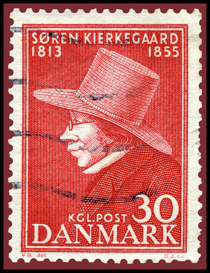 Soren Kierkegaard Danish Postage Stamp Photograph by Phil Cardamone