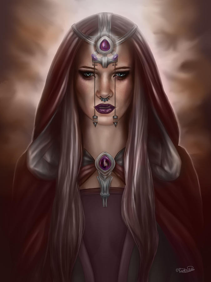 Fantasy Painting - Sorceress by Erica Willey
