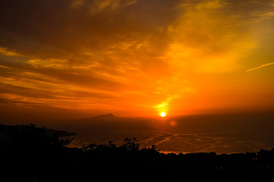 Sorrento Sunset Photograph by Marilyn Burton