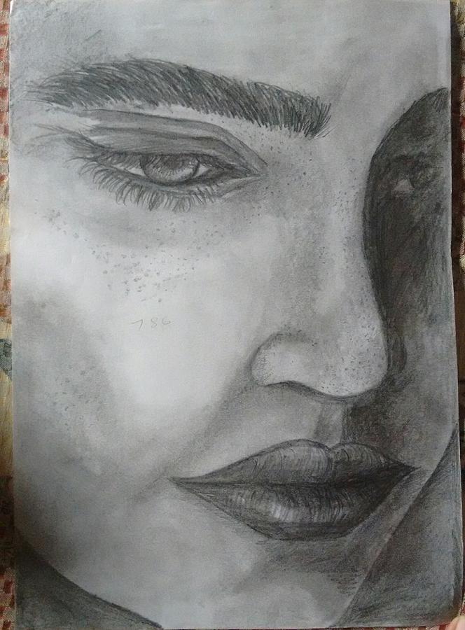 Sorrow Drawing By Mithun Murali