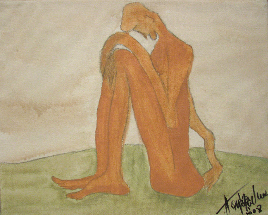 Nude Painting - Sorrow by Neshka Muchalska