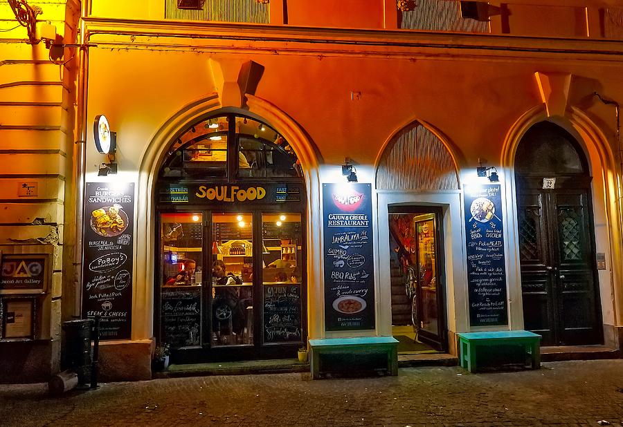 Soul Food Restaurant In Budapest, Hungary Photograph by Rick Rosenshein