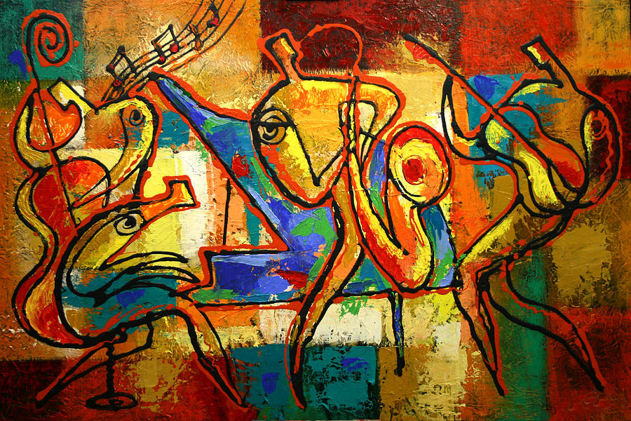 Music Painting - Soul Jazz by Leon Zernitsky