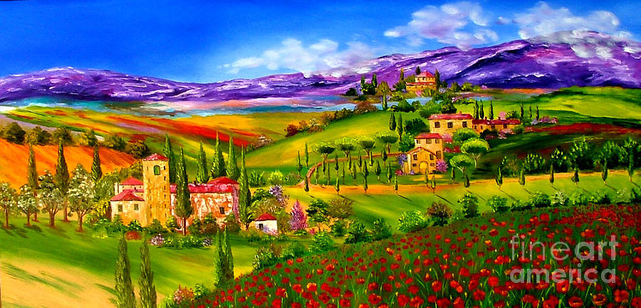 Flower Painting - Soul Of Tuscany by Inna Montano