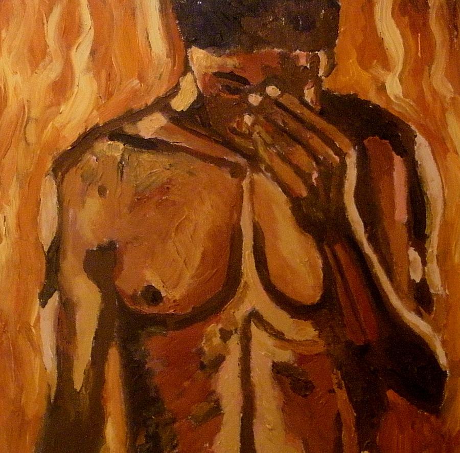 Nude Painting - Soul on fire by Mats Eriksson