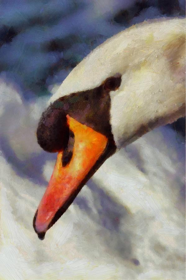Soul Swan By Pierre Blanchard Painting