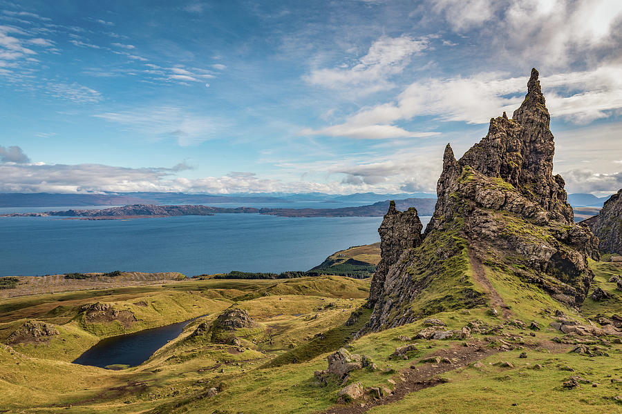 Sound of Raasay from Storr Photograph by Gary Eason