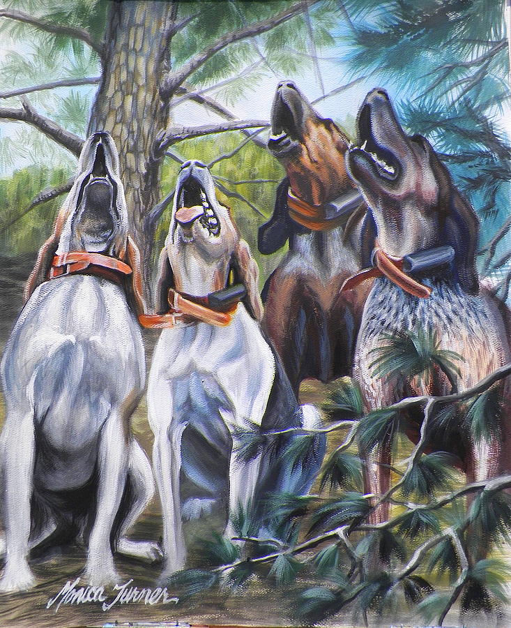 Nature Painting - Sound Of The Hound by Monica Turner
