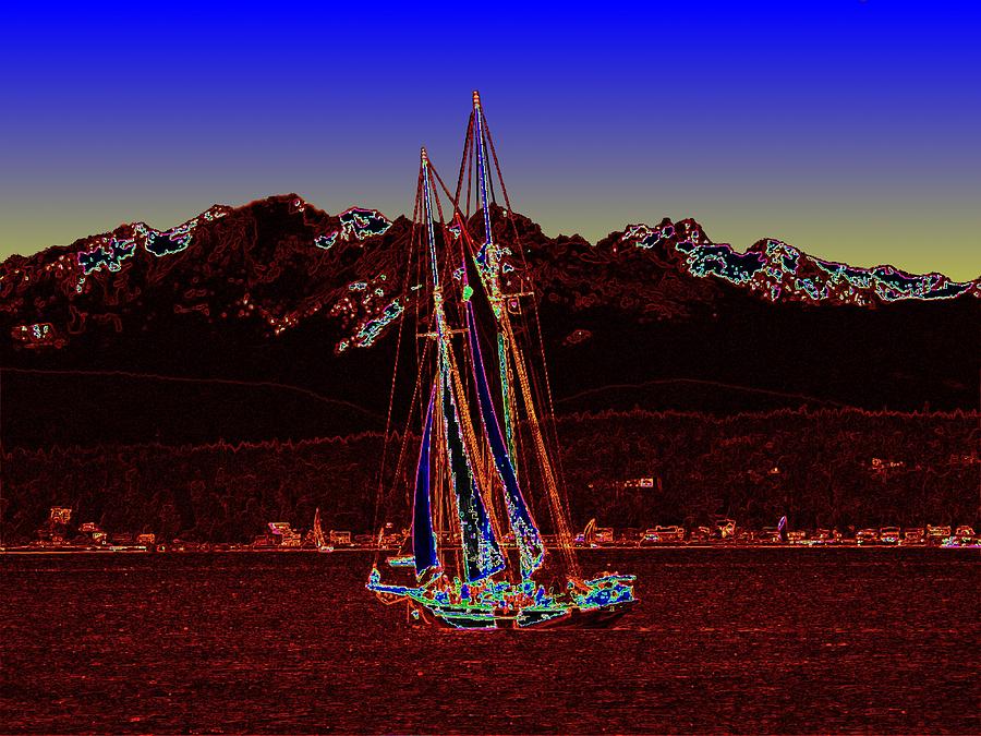 Sound Sailin 4 Digital Art by Tim Allen