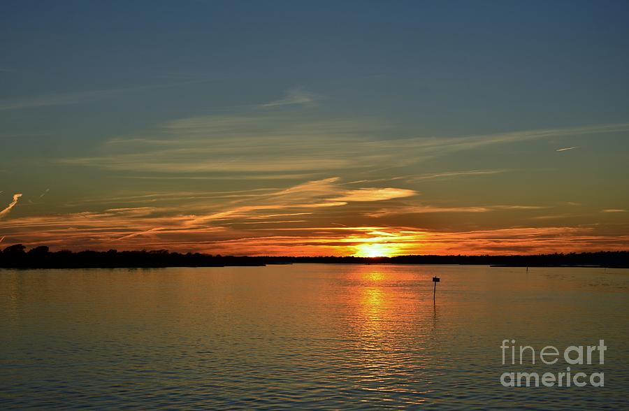 Sound Side Park Sunset-4 Photograph by Bob Sample