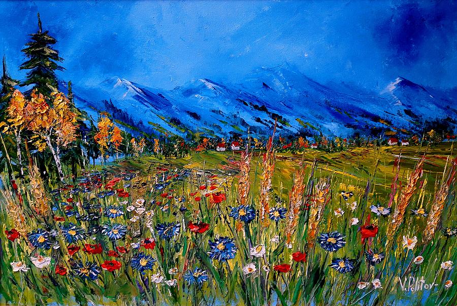 Mountain Painting - Sounds of the blue by Politov Valeryi