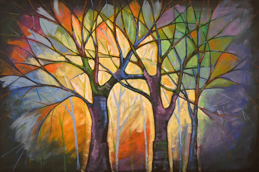 Sounds of the Forest Painting by Amy Giacomelli