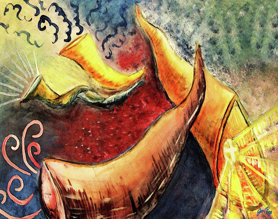 Sounds of the Shofar Painting by Jennifer Page