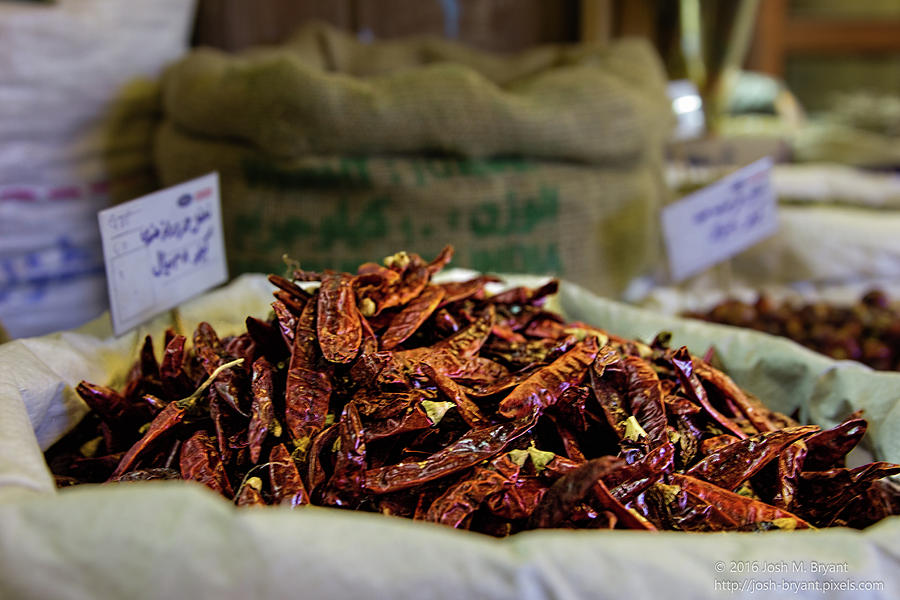 Souq Dried Chilies Photograph by Josh Bryant