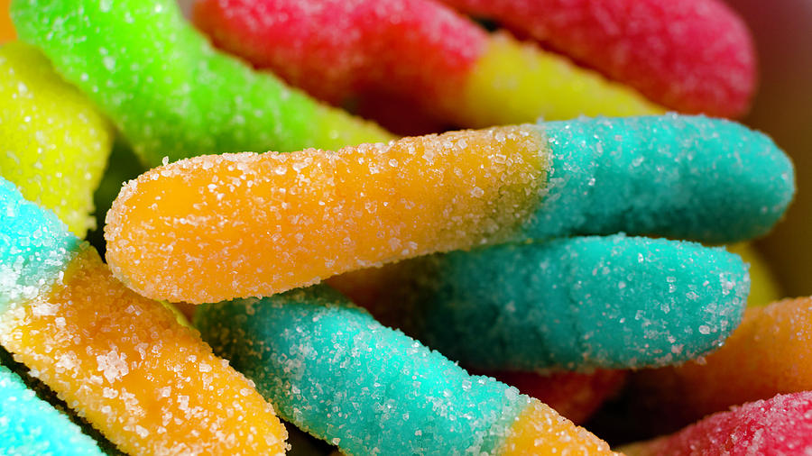 Sour Gummy Worms Photograph by Kevin Gallagher - Fine Art America