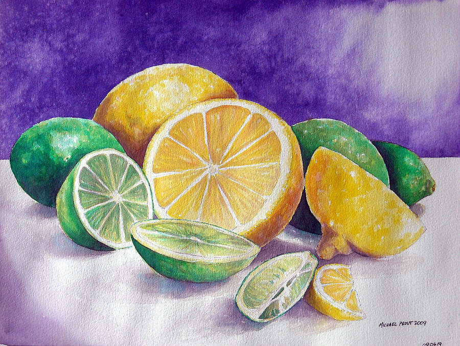 Lemon Painting - Sour Taste by Michael Prout
