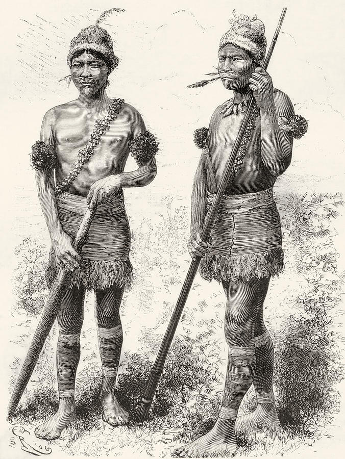 South American Carijona Indians Drawing by Vintage Design Pics - Pixels