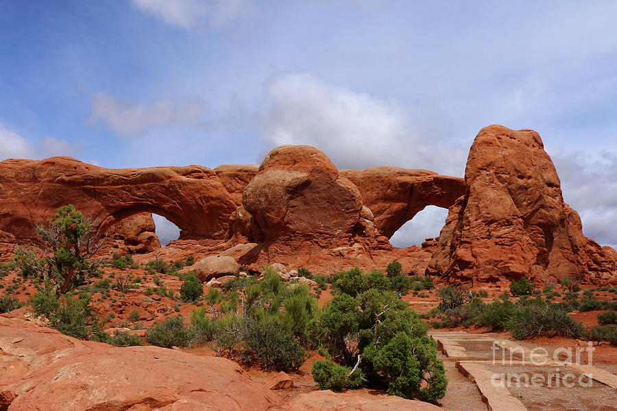South and North Window of The Arches National Park  Photograph by Christiane Schulze Art And Photography