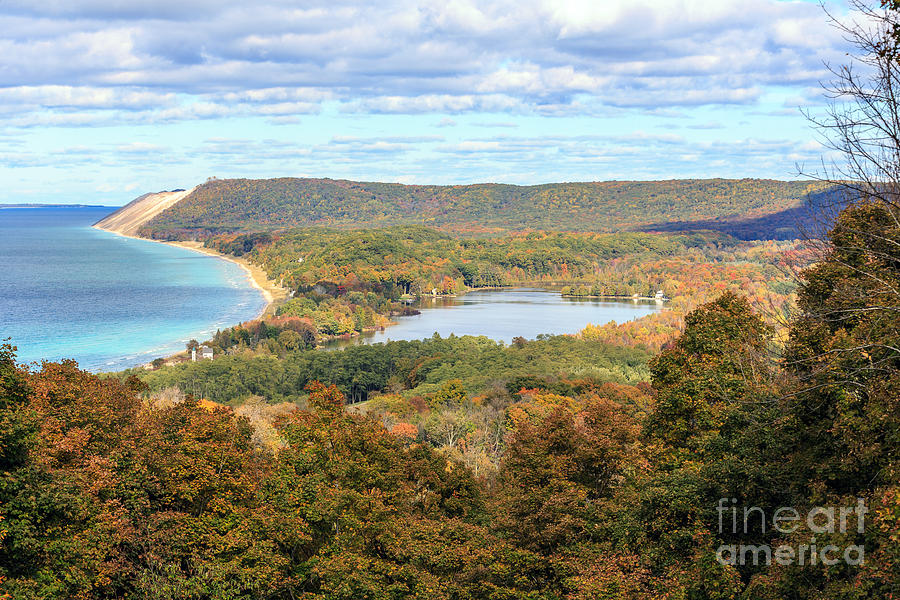 South Bar Lake And Lake Michigan At Empire Michigan Photograph By Craig 