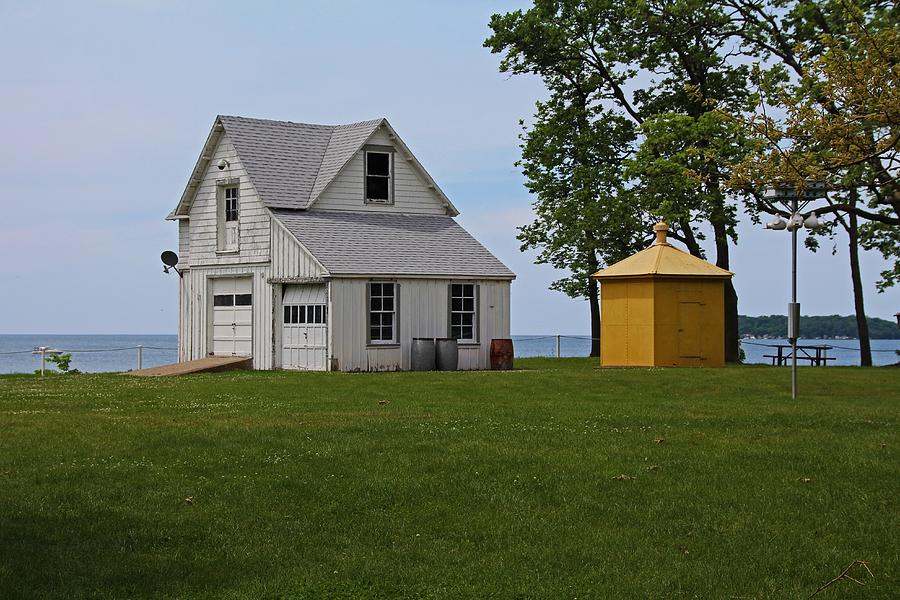 South Bass Island Lighthouse Barn and Oil Storage Building I Photograph by Michiale Schneider