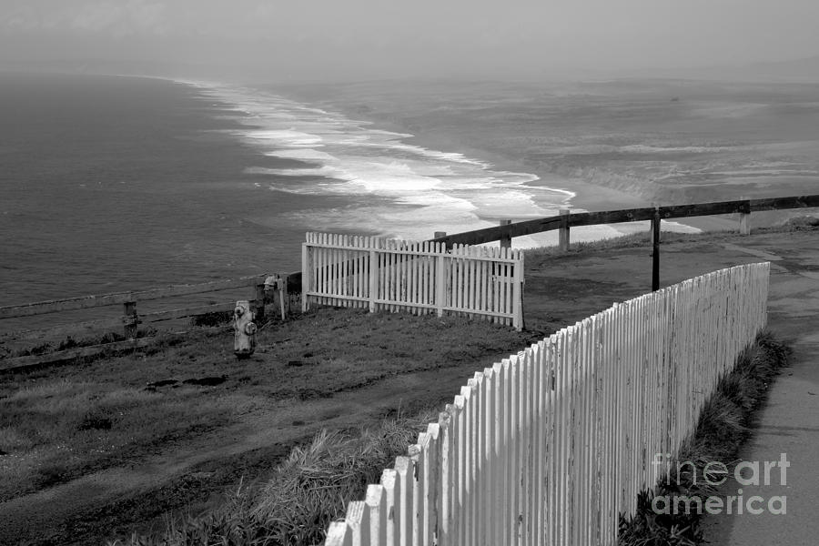 South Beach Fence Photograph by Adam Jewell
