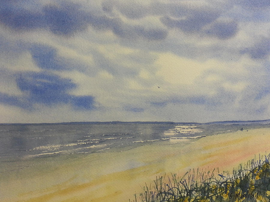 South Beach from the Dunes Painting by Glenn Marshall