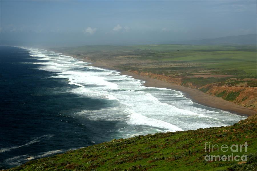 Point Reyes National Seashore Photograph - South Beach Gentle Surf by Adam Jewell