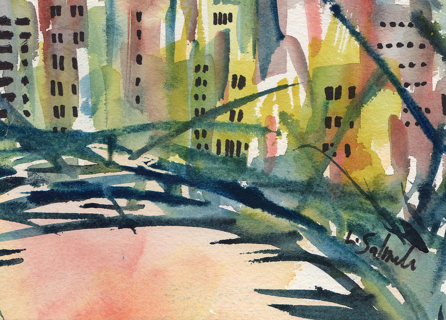 Landscape Painting - South Beach by Laurie Salmela Landscape Painting - South Beach by Laurie Salmela