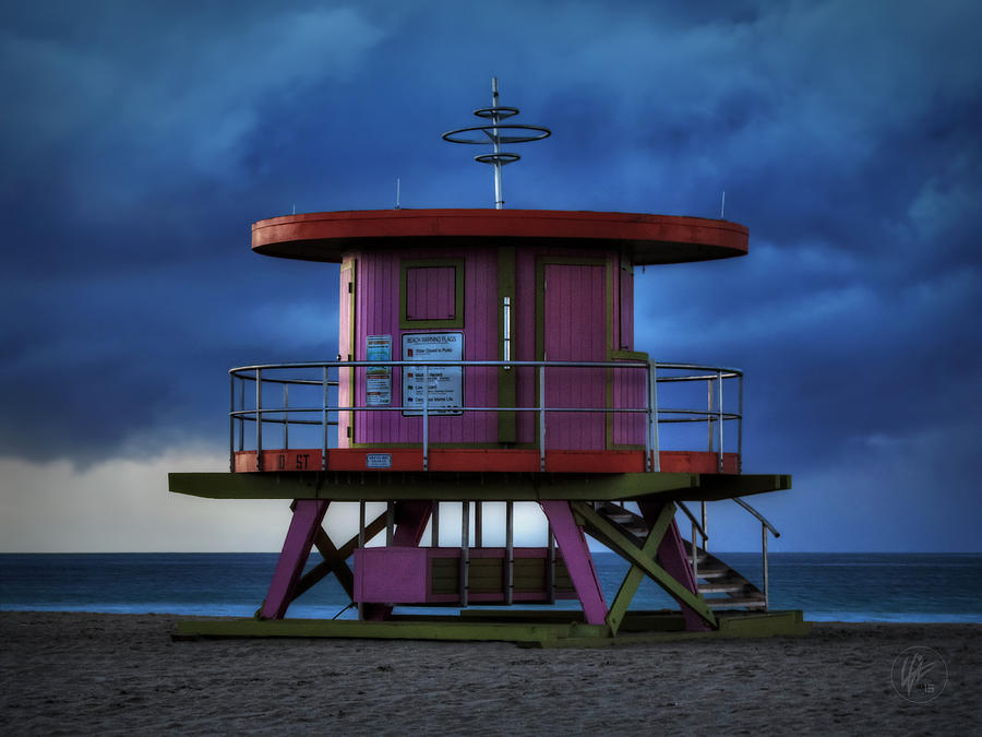 Miami Photograph - South Beach Lifeguard Station 001 by Lance Vaughn