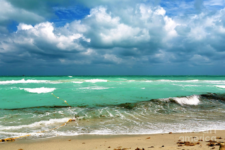 South Beach Storm Clouds Photograph by John Rizzuto