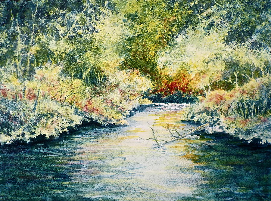 South Branch of the Little Wolf Painting by Carolyn Rosenberger