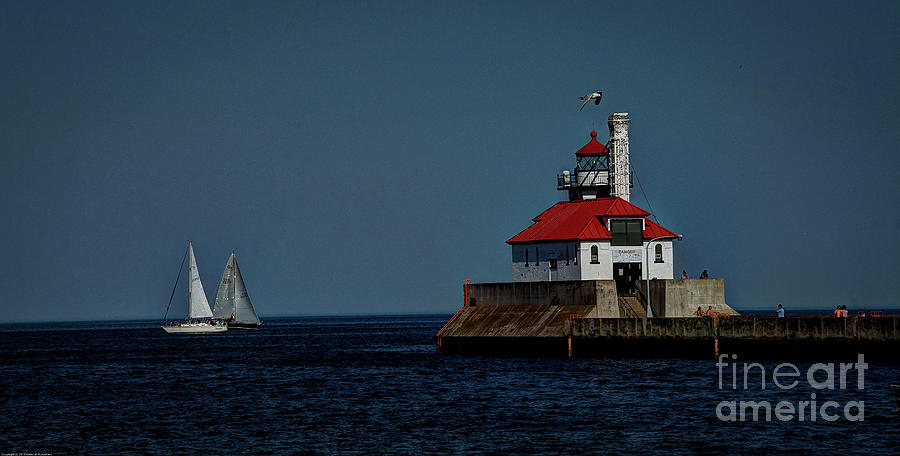 South Breakwater Lighthouse Photograph by Deborah Klubertanz