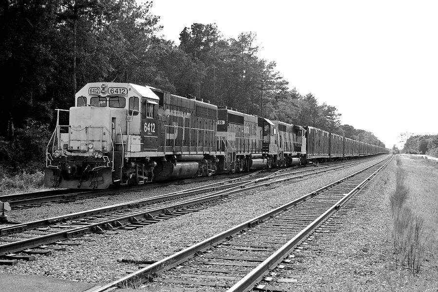 South Carolina Central Railroad 2005 B W 1 Photograph by Joseph C Hinson