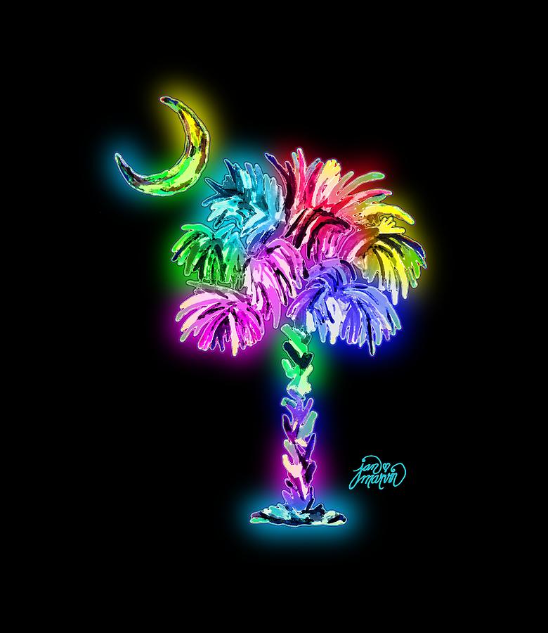 South Carolina logo glow Digital Art by Jan Marvin